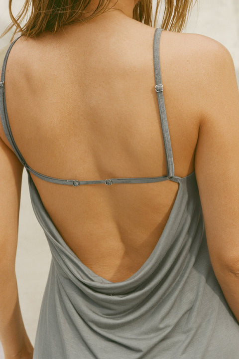 Cowl Back Mini Dress