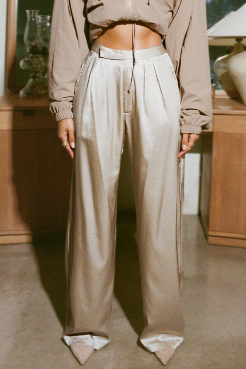Relaxed Silk Trouser