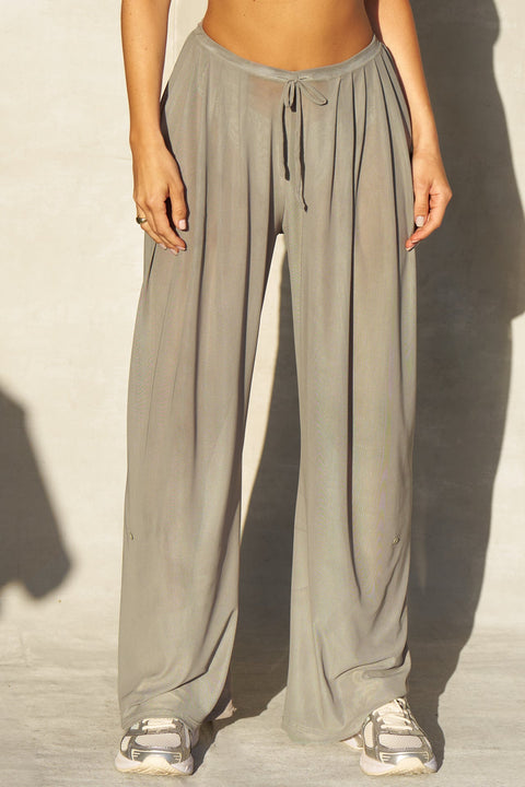 Pleated Sheer Pant