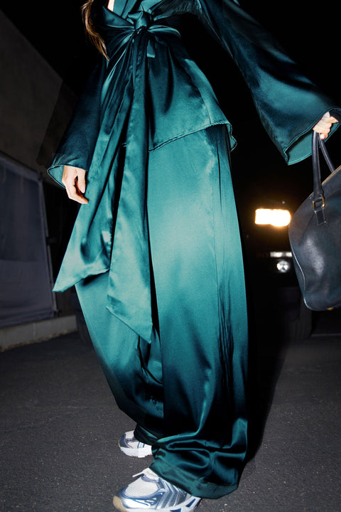 Relaxed Silk Trouser