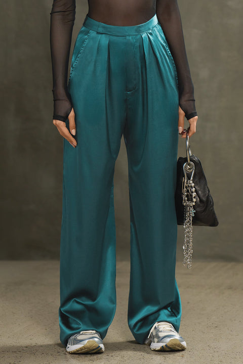 Relaxed Silk Trouser